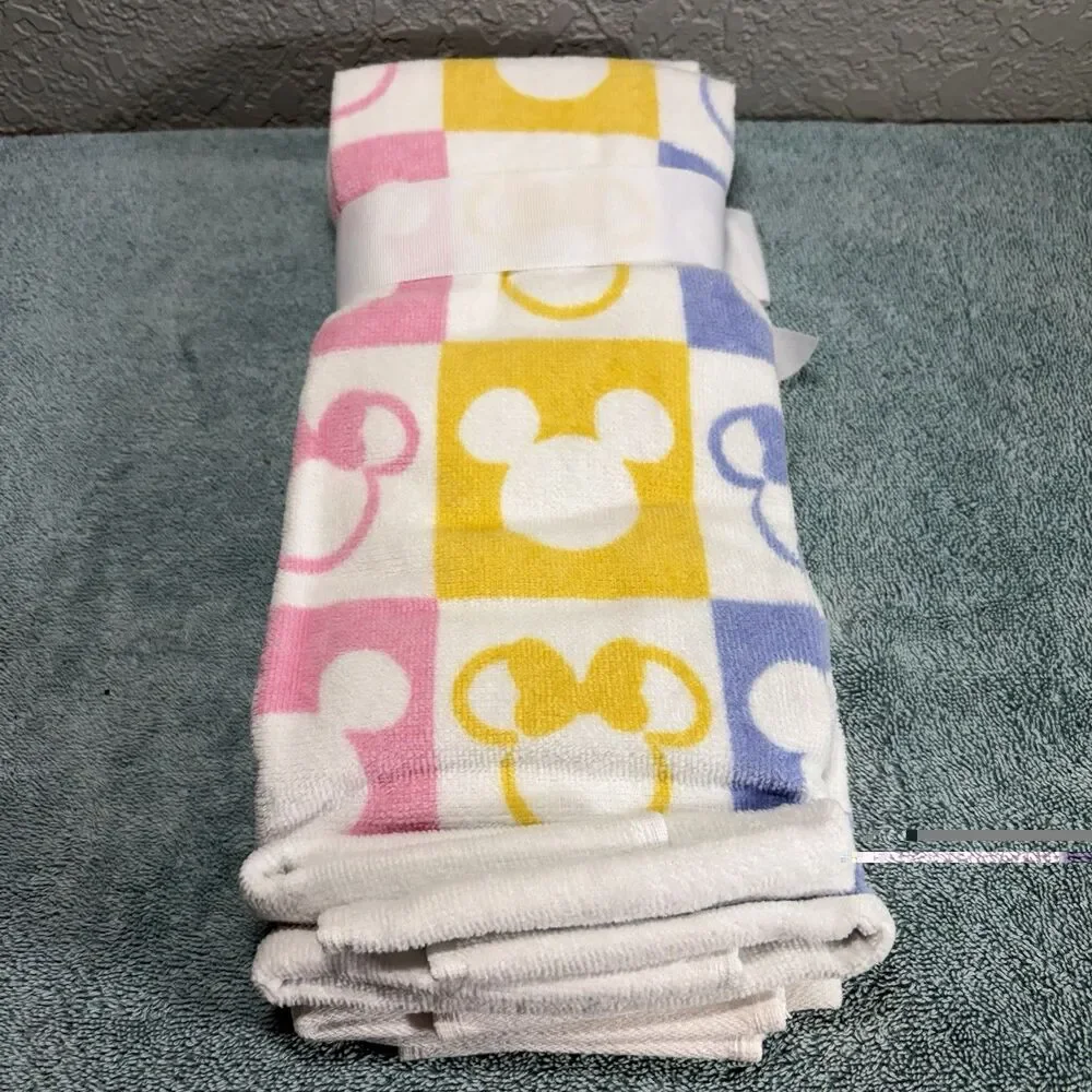 Disney Minnie Mouse Kitchen Towels 2 Pack • Embroidered & Patterned • Cotton •